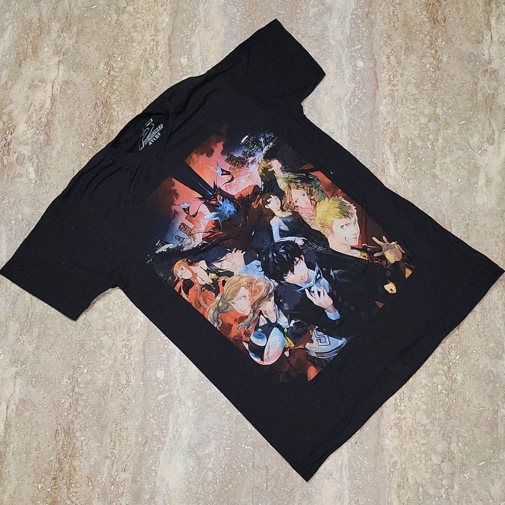 PERSONA 5 ATLUS SEGA ANIME HARAJUKU FASHION COTTON TEE SIZE SMALL